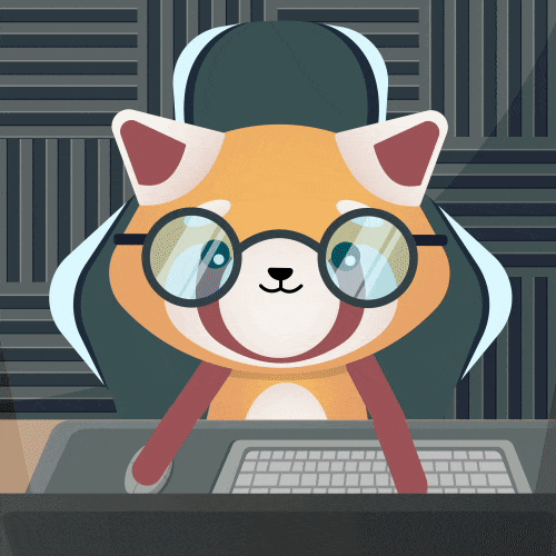 Red Panda Work GIF by The Plooshies
