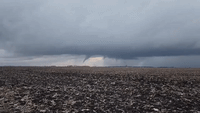 Funnel Cloud Spins Near Maroa, Illinois, Amid Tornado Warnings