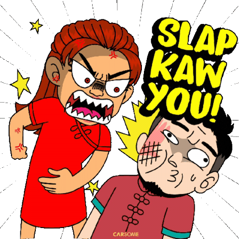 Angry Chinese New Year Sticker by CARSOMEMY