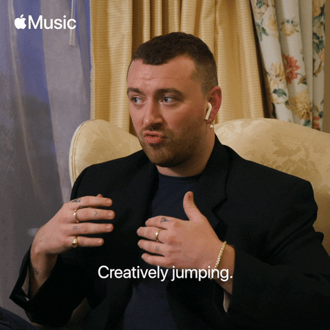 Jumping Sam Smith GIF by Apple Music