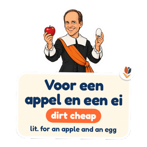 Bargain Merchant Sticker by Dutch Fluency
