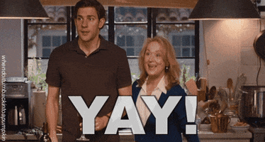 excited meryl streep yay meryl john krasinski