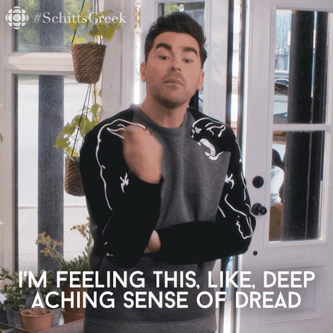 Feeling Schitts Creek GIF by CBC - Find & Share on GIPHY