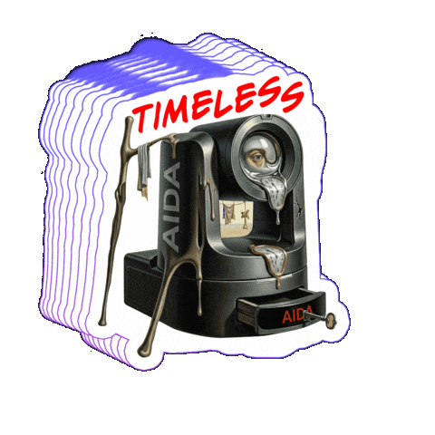 Camera Dali Sticker by Aida Imaging