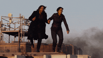 Jumping Keanu Reeves GIF by The Matrix
