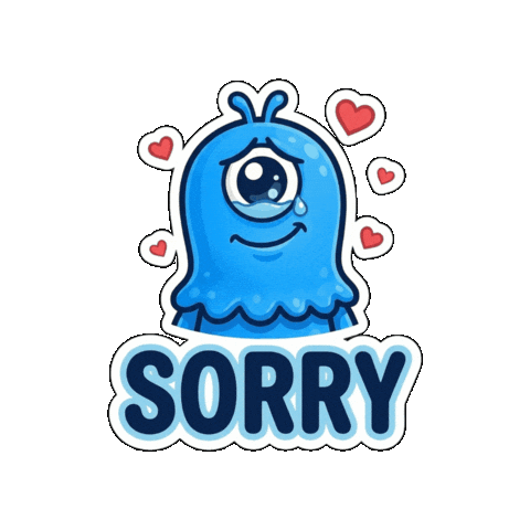 Sorry Forgive Me Sticker by Momo & Tulus