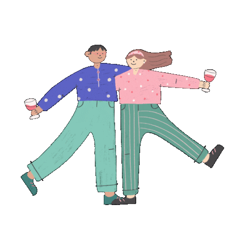 Wine Kiss Sticker