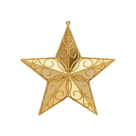 Golden Star Christmas Sticker by Tune Talk