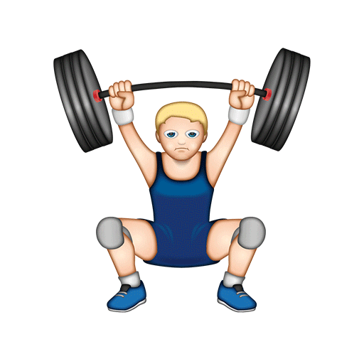 Workout Power Sticker by emoji® - The Iconic Brand