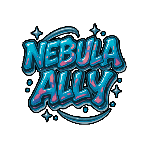 Nebula Ally Sticker by Vudora Marie