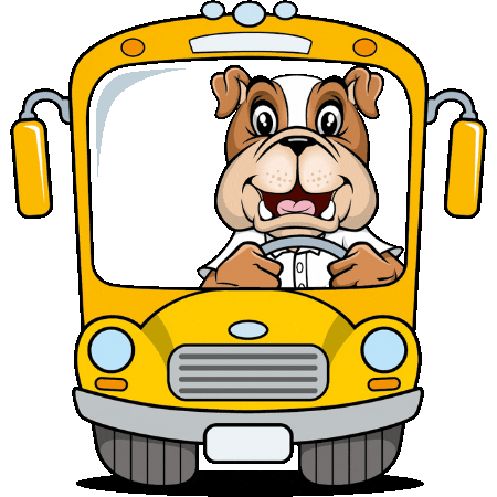 Bus Driving Sticker by Inglés Americano EAS