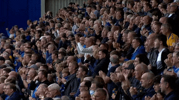 Clapping Fans GIF by Everton Football Club
