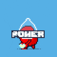 Power Pixel Art GIF by Potatozzz by 9GAG