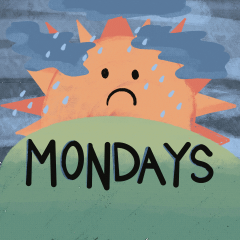 Raining I Hate Mondays GIF