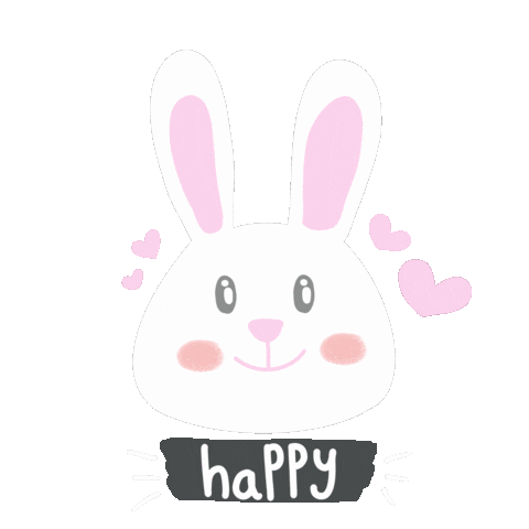 Happy Rabbit Sticker