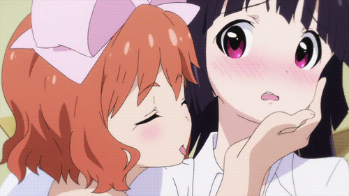 Cute Cheek Kiss Anime Gif Anime Images In Gallery My XXX Hot Girl