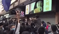 Parallel Goods Trading Protest Turns Violent in Hong Kong