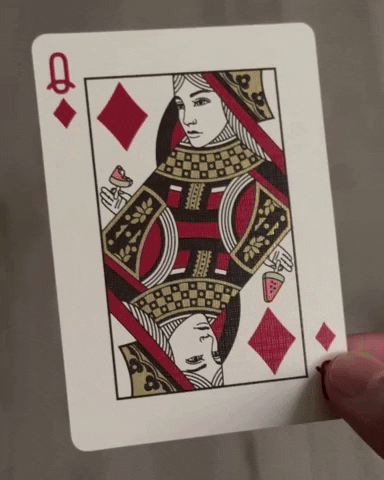 Queen Gold GIF by Black Roses Playing Cards