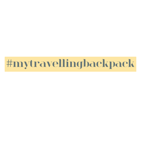 MY TRAVELLING BACKPACK Sticker