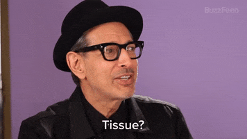Jeff Goldblum Tissue GIF by BuzzFeed