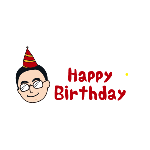Happy Birthday Sticker