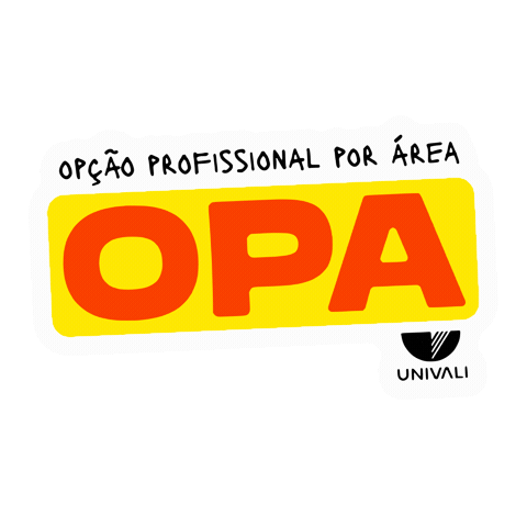 Opaunivali Sticker by Universidade do Vale do Itajaí - Univali