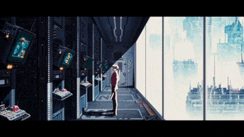 atriumart anime rain azuki atrium GIF