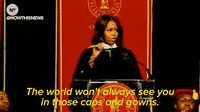michelle obama graduation GIF by NowThis 