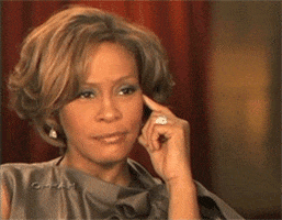 whitney houston no GIF