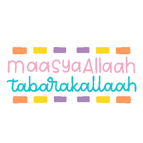 Lettering Islam Sticker