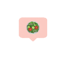 Salad Love Sticker by Eating Bird Food