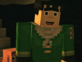 Happy Minecraft Story Mode GIF