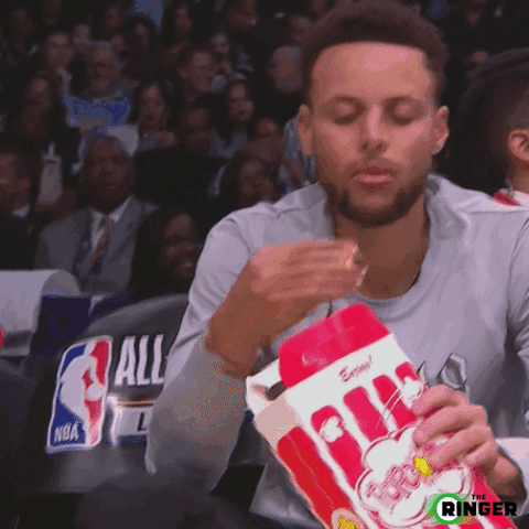 golden state warriors popcorn GIF by The Ringer