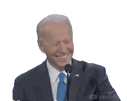 Joe Biden Smile Sticker by GIPHY News