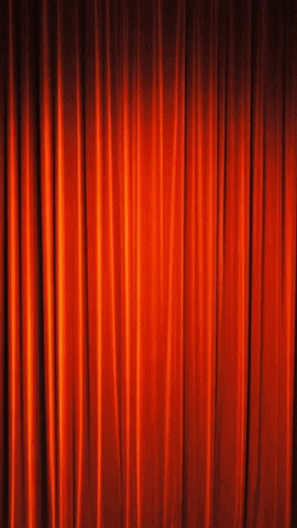 idabucki red open rot curtain GIF