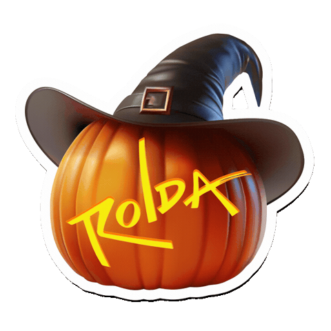 Halloween Pumpkin Sticker by Rolda USA