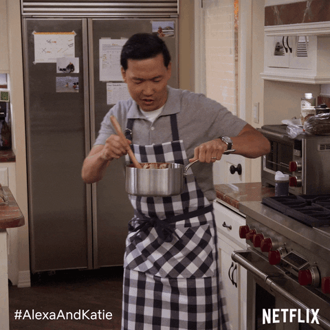 Alexa And Katie Cooking GIF by NETFLIX