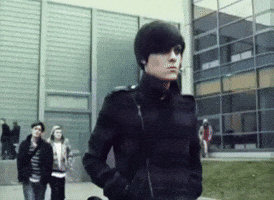 Emo Kid Clutching GIF