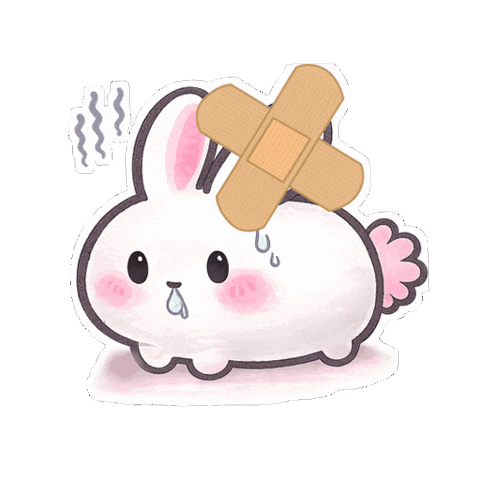 Sad Get Well Soon Sticker by tururi