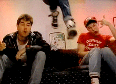 retro music video GIF