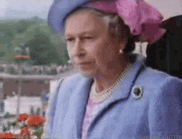 Queen Elizabeth Binoculars GIF