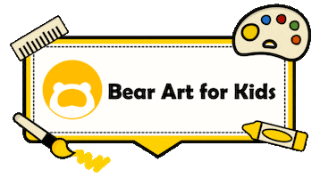 Bear Art For Kids Sticker