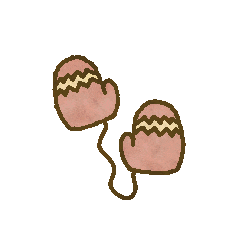 Illustration Gloves Sticker