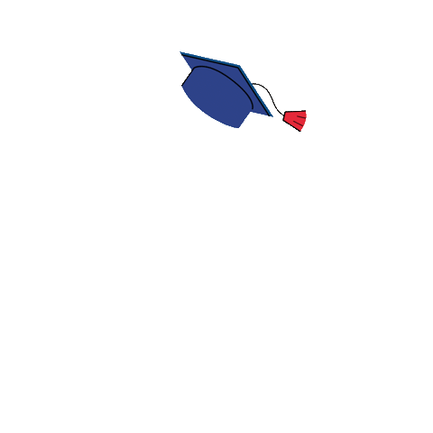 Graduation Sticker by colegiomonclair