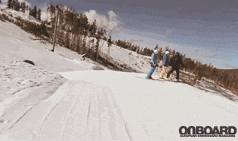 Winter Snowboarding GIF