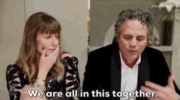 We Are All In This Together Mark Ruffalo GIF by Golden Globes