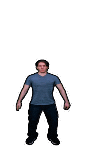 Happy Jump Sticker