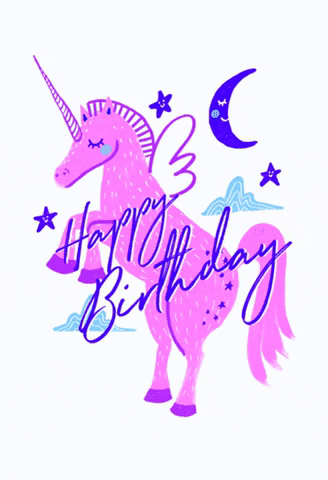 Happy Birthday Unicorn GIF by Greetings Island