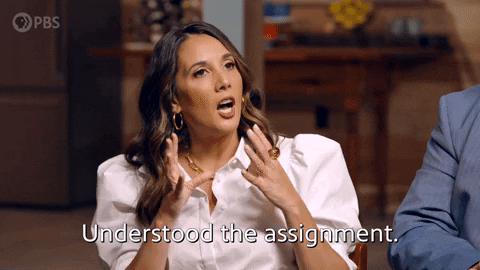 she understood the assignment gif