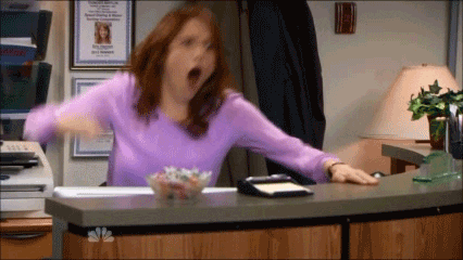  happy excited the office exciting ellie kemper GIF